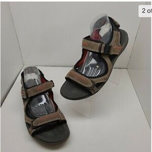 Ecco Yucatán Receptor Hiking Sandals Shoes Brown Leather Size 48 Size 13